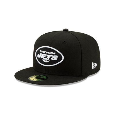 Black Los Angeles Rams Hat - New Era NFL 59FIFTY Fitted Caps USA7402913